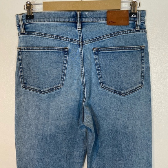 J. Crew Billie Demi Boot Crop Women's Jeans Size 29 Light Wash Stretch Blue - Picture 6 of 11